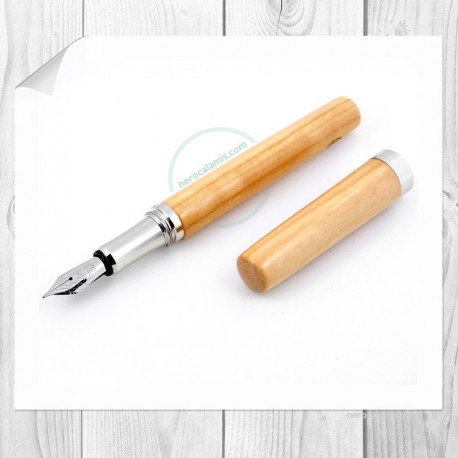 Penna stilografica in legno di ciliegio