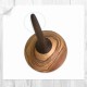 Black walnut and Olive wood spinning top