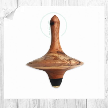 Olive, Yew, Almond, Ebony spinning top